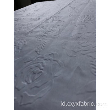 polyester 3d emboss fabric rose desain